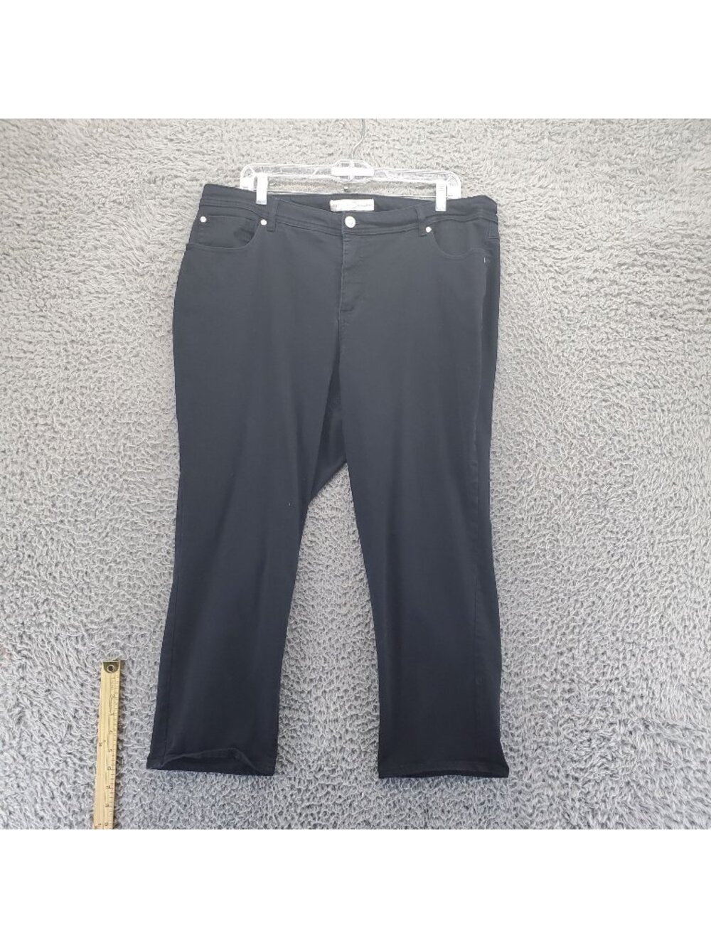 Cato Jeans Womens 20W Black Hi-Rise Stretch Denim Cropped *Read*